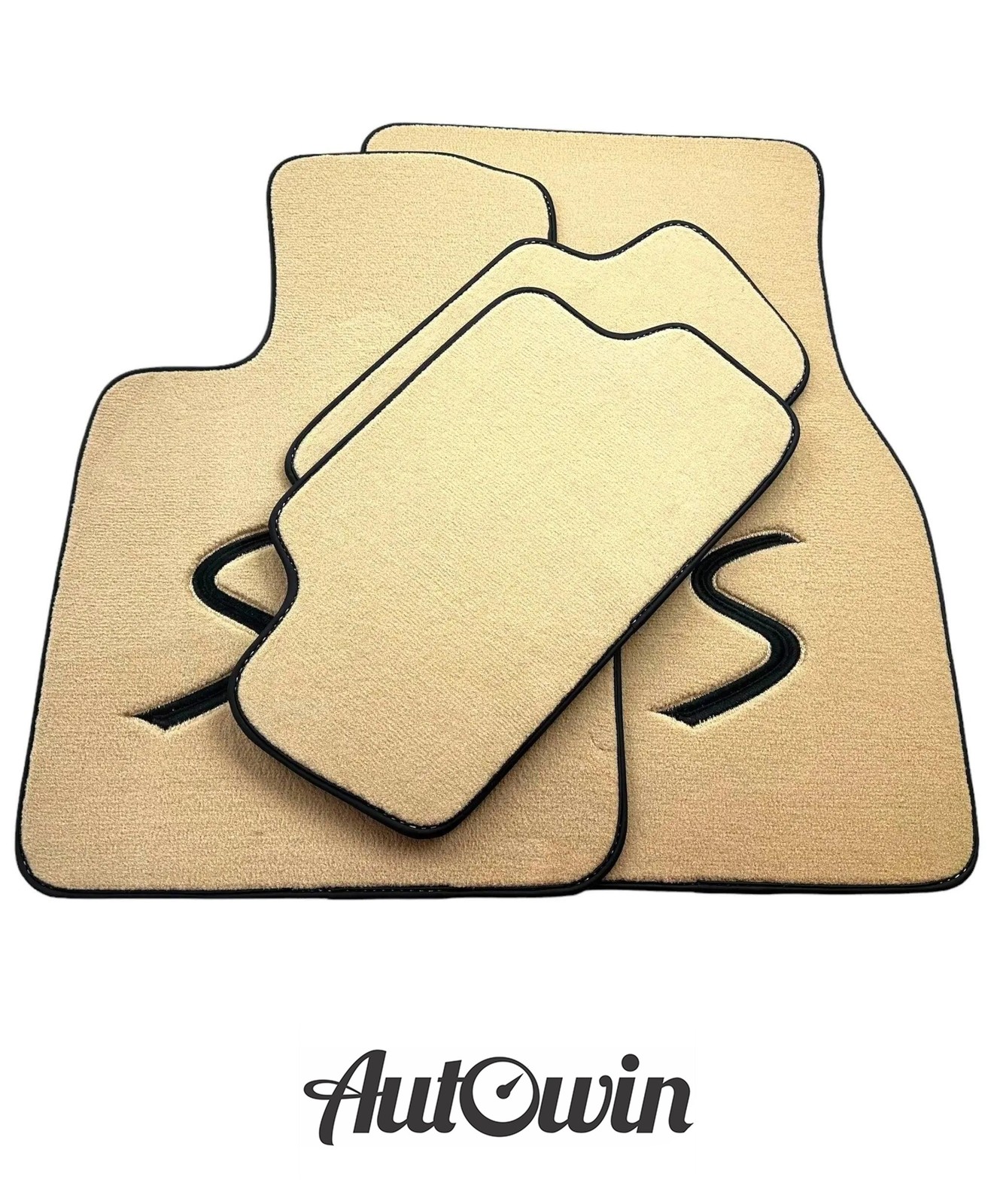 Beige Floor Mats for Mini Countryman F60 2017-2023 - AutoWin