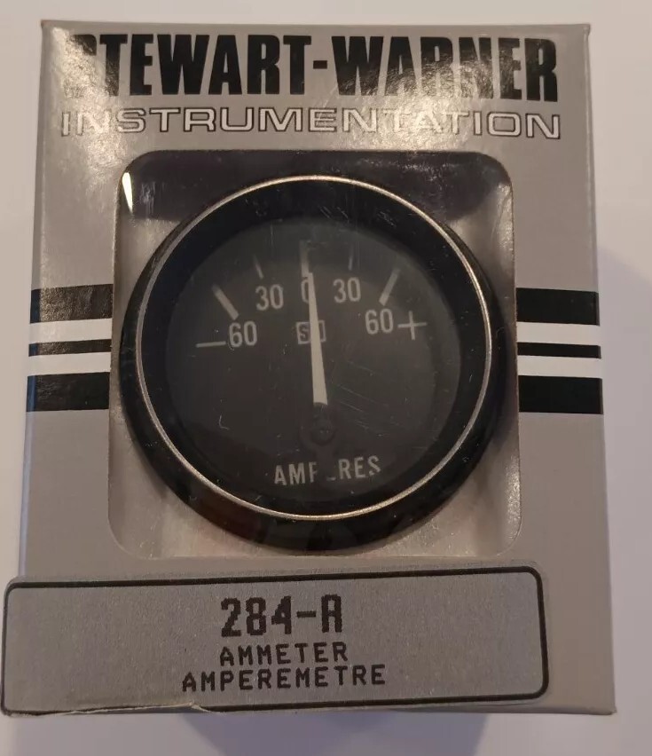 Stewart -Wagner Instrumentation 284-R Ammeter Amperemetre NOS USA