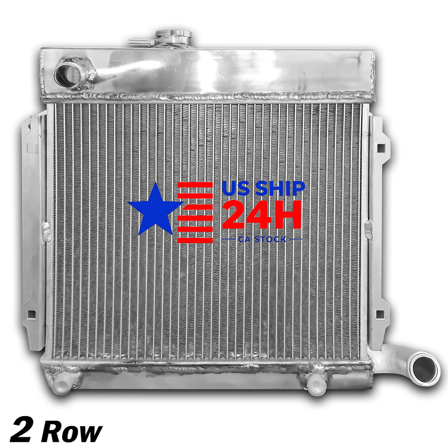 Aluminum Radiator for 1966-1977 BMW E10 2002 1802 1602 1600 1502 TII/TURBO AT
