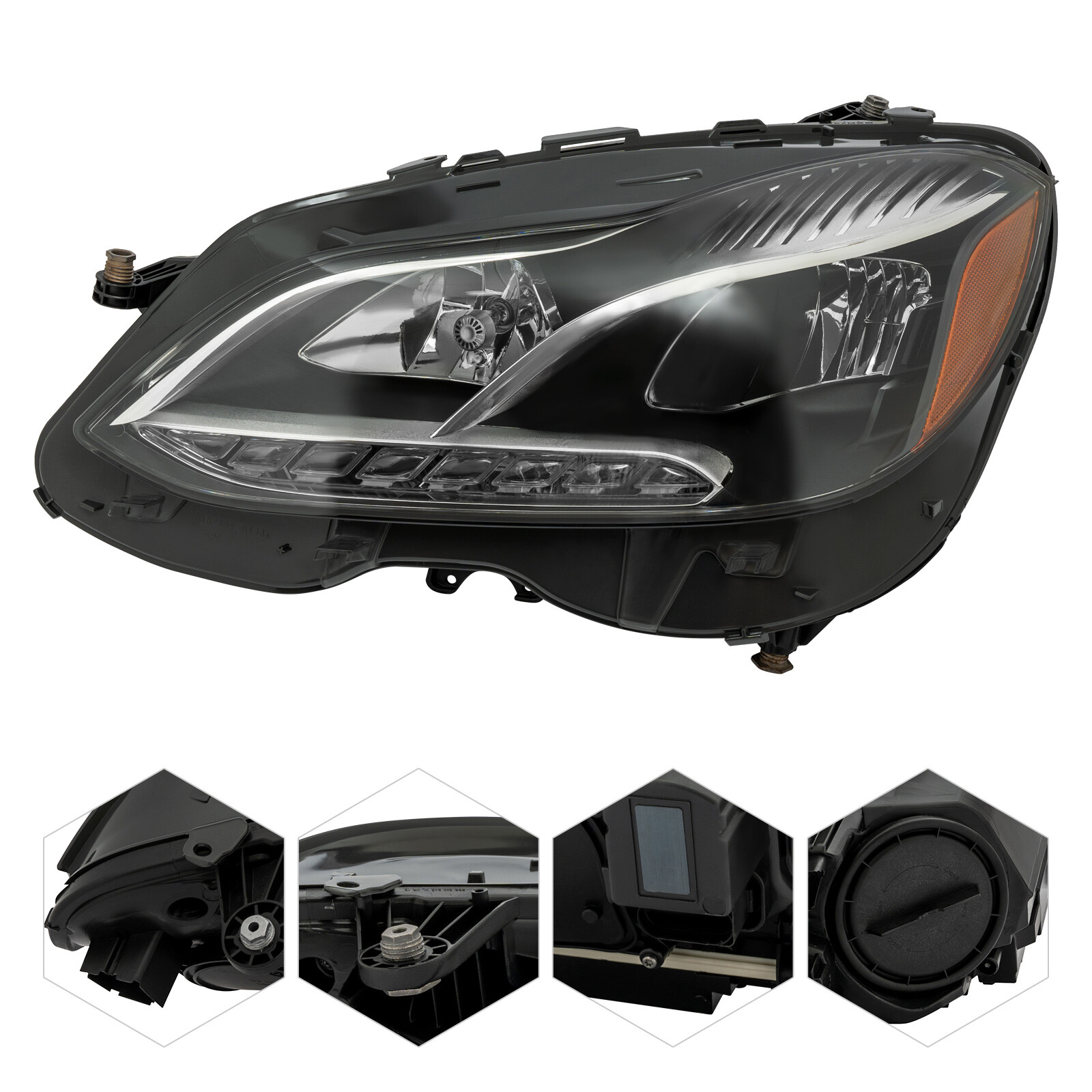 For 2014-2016 Mercedes-Benz E-Class W212 LED Headlight Head Lamp Left Drive Side