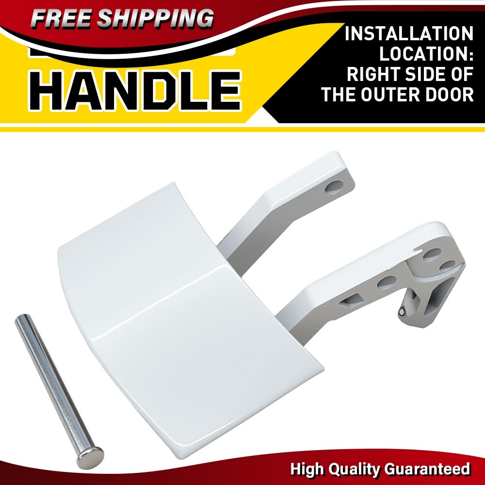 Metal Passenger Side Exterior Door Handle Repair Kit For Honda CRZ 2011-16 White