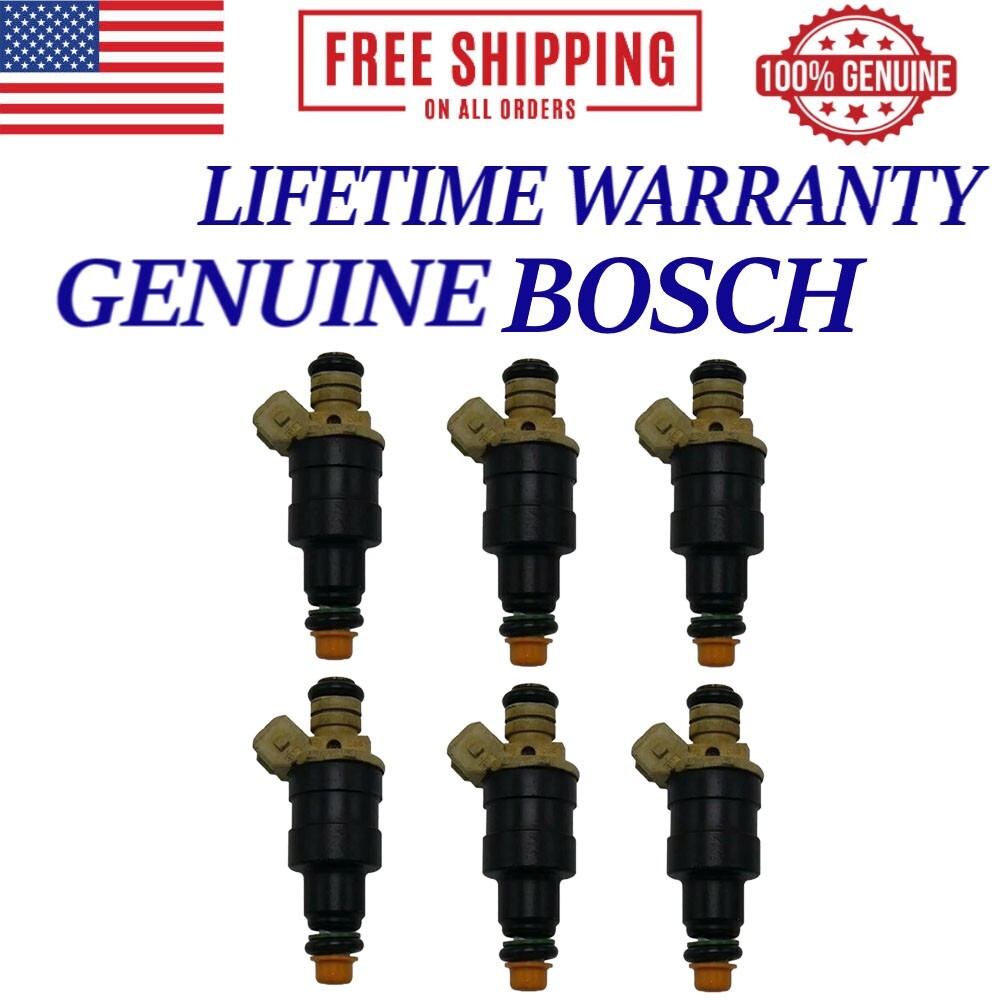 OEM 6X BOSCH Fuel Injectors Fits 1986-1987 BMW 325 2.7L I6 #0280150126