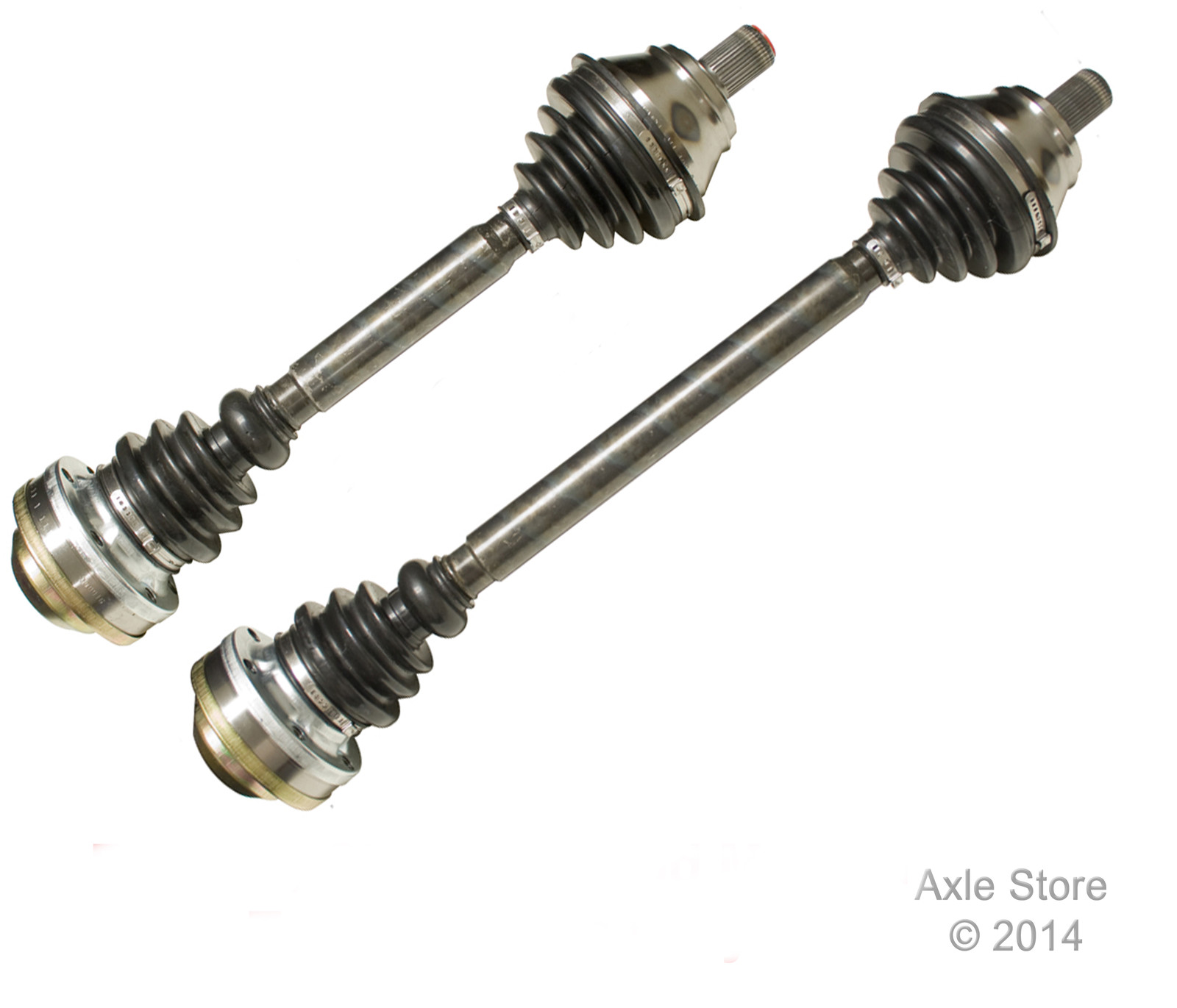 2 Front CV Axles Shafts With Warranty Fit 2.0L EOS Jetta GTi Passat A3 - Pair