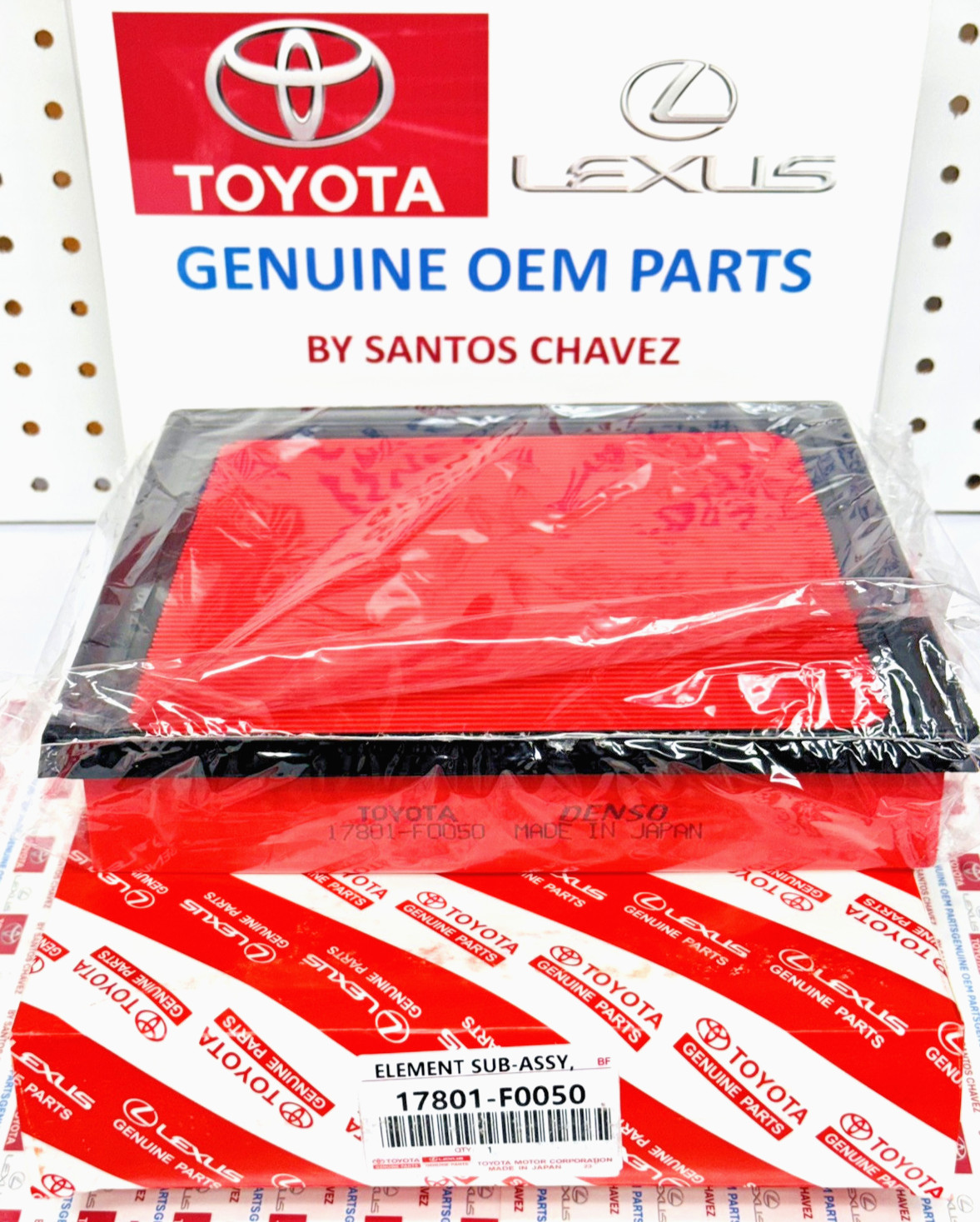 2018-2025 Camry, Rav4, Highlander Engine Air Filter GENUINE OEM PART 17801-F0050