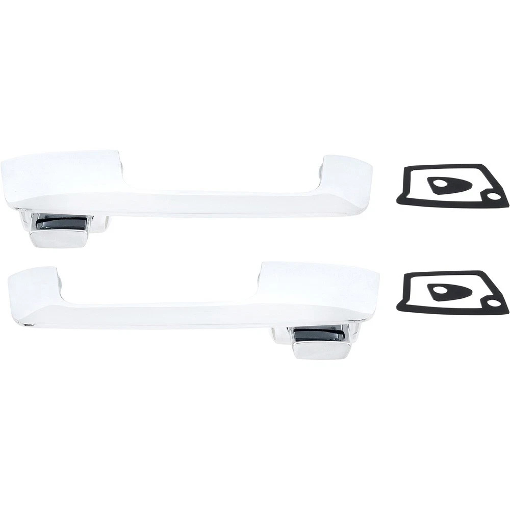 1967-70 Dodge Plymouth A & B Body; Front Outer Door Handle Set; with Chrome