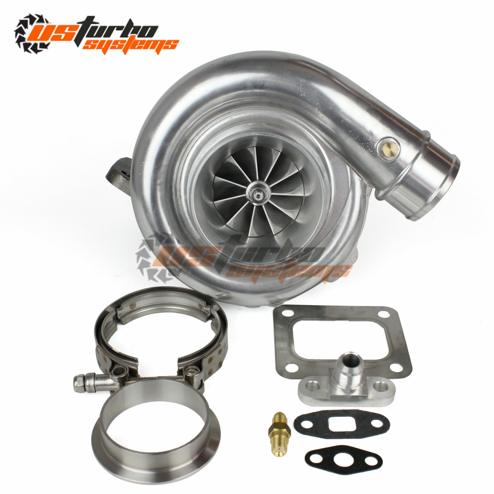 Universal Performance T72R Billet Wheel Dual Ball Bearing Turbo T4 .96 A/R Qtrim