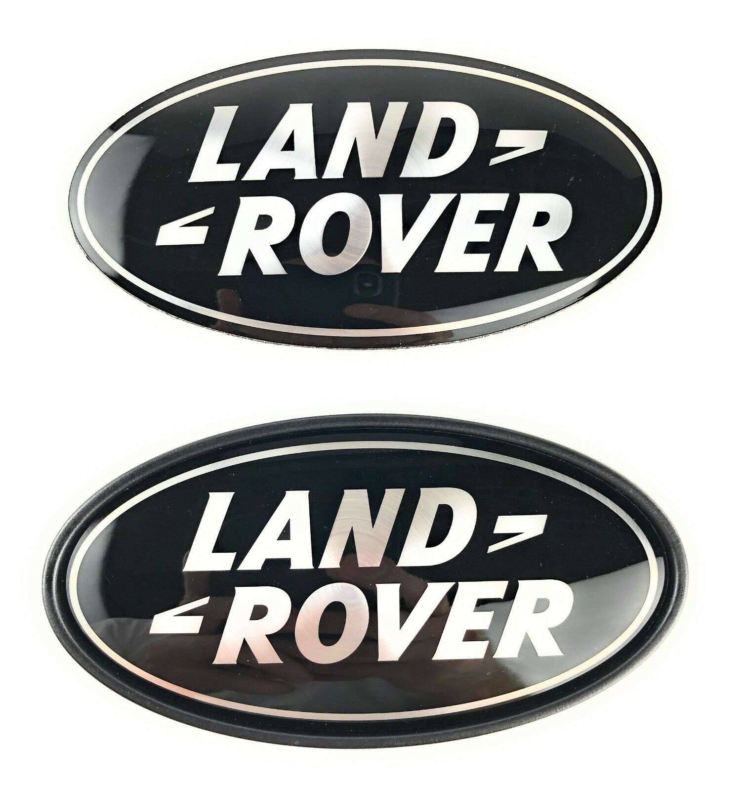 Range Rover Sport Supercharged Tailgate + Grille Emblem Black Oval Logo Badges