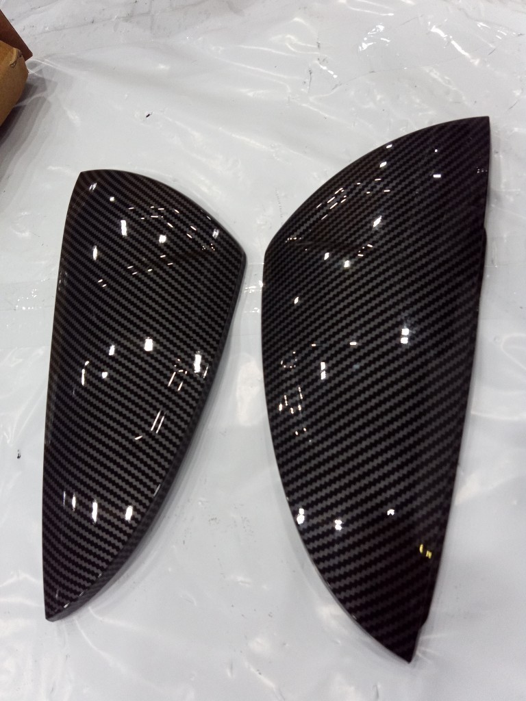 Used Carbon Fiber M Style Side Mirror Caps For Lexus IS300 IS350 IS500 2021-2026