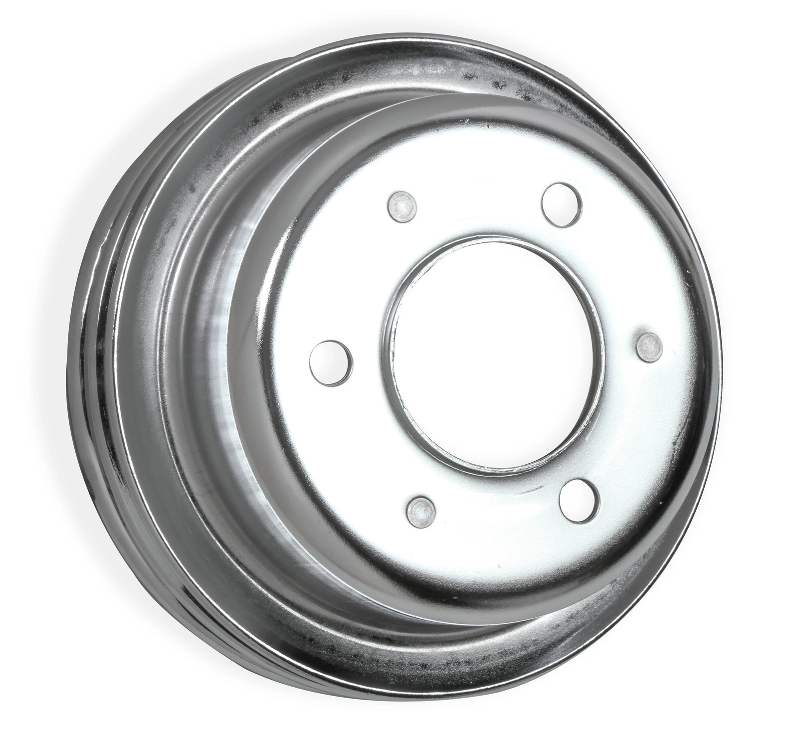 Mr. Gasket 8830MRG Chrome Crankshaft Pulley - Double Groove