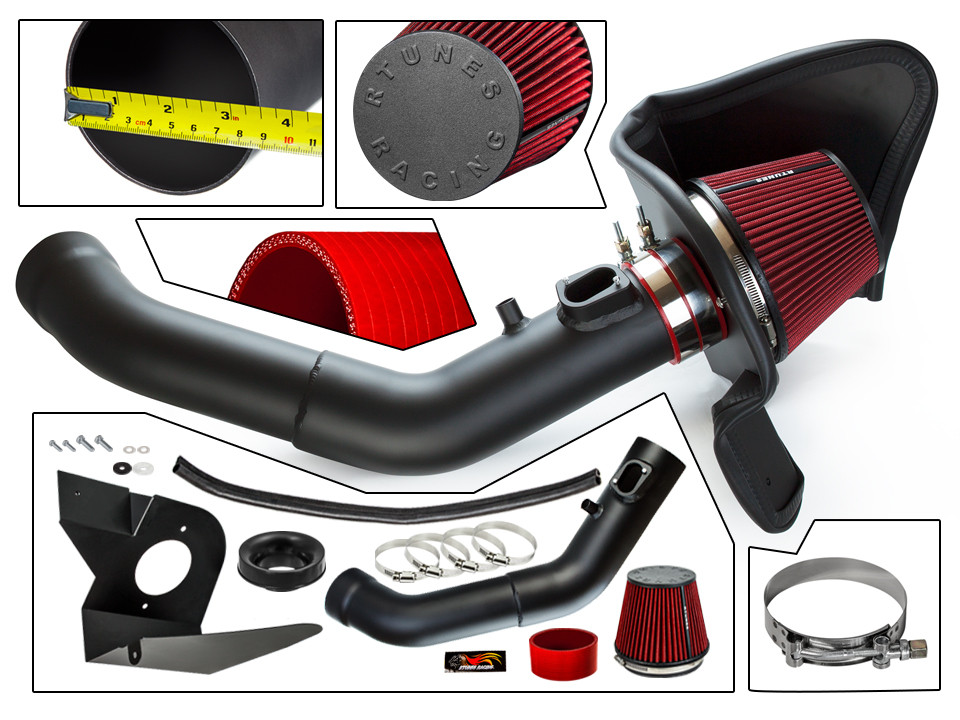 RTunes V2 2014-2018 BMW M2/M235i/435i Gran Coupe 3.0L Air Intake Kit+Heat Shield