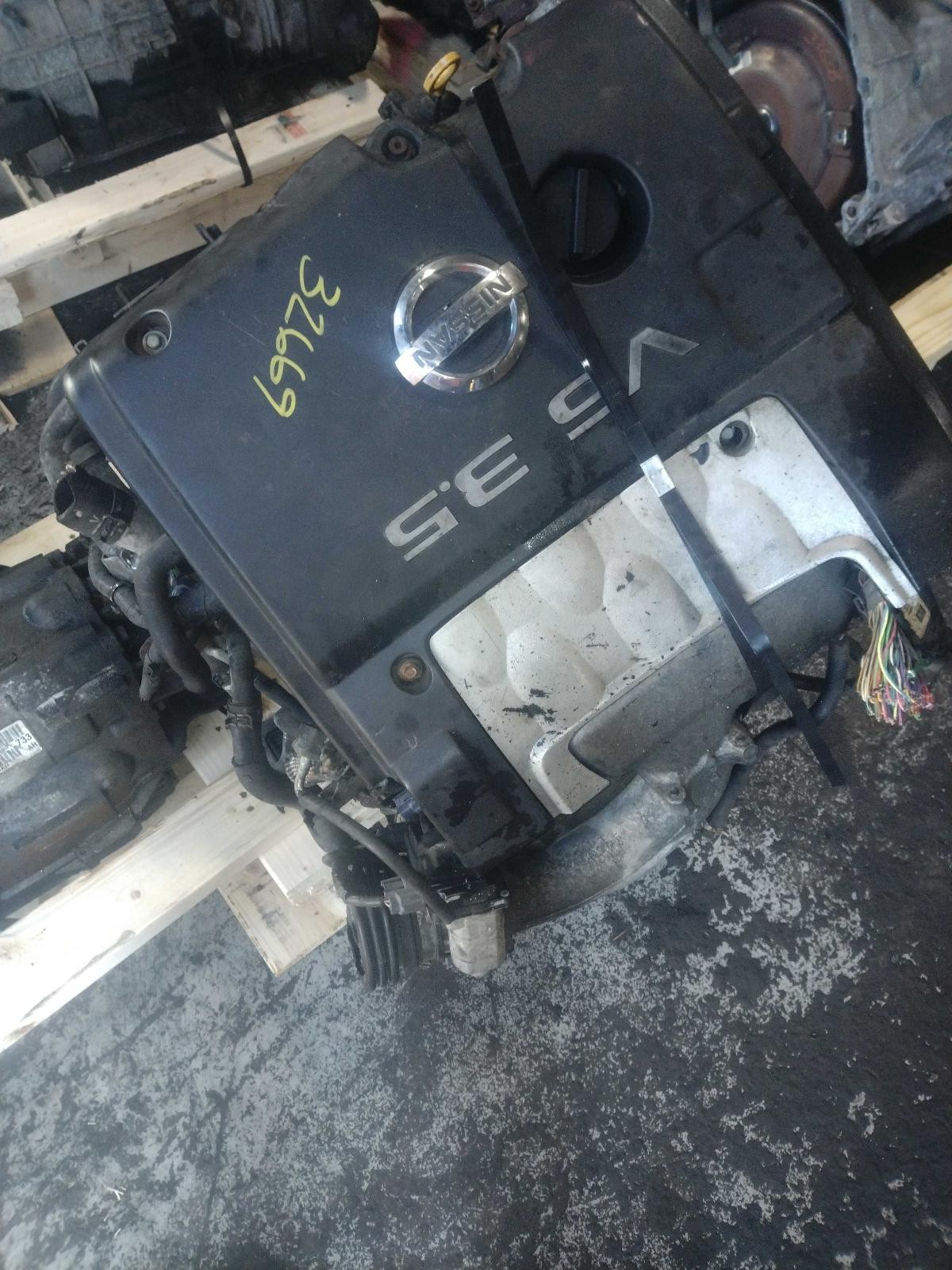 2004 Nissan Maxima 3.5L Engine Complete Assembly Used 122K OEM Silver