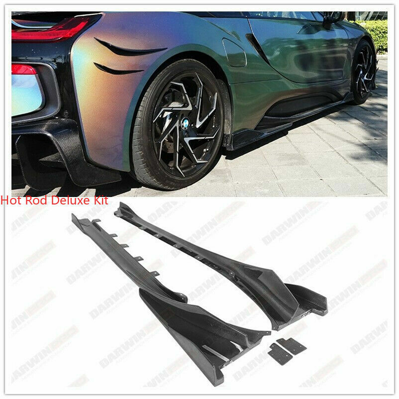 Real Carbon Fiber Sideskirts Side Skirt EB Style For BMW i8 2014-2019 Bodykits