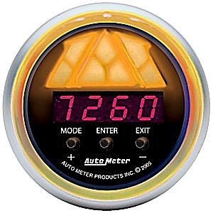 Auto Meter Gauge Shift Light, Level 1 Amber indicators