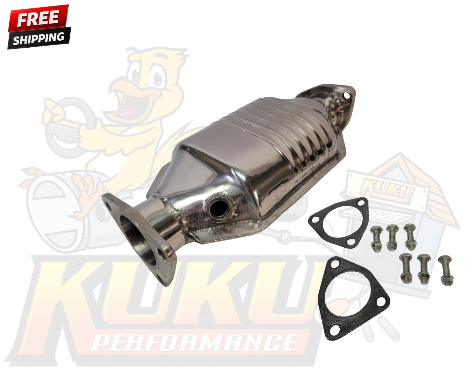 OBX Catalytic Converter 97-01 Honda Prelude 2.2L Direct Fit 1 O2 Bung