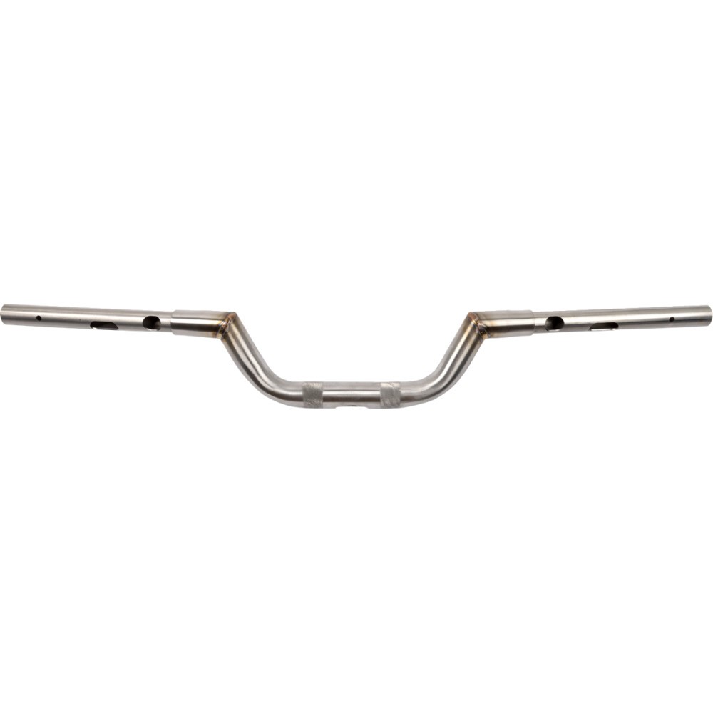 LA Choppers LA-7349-00S 1-1/4in. Valley Handlebar - 4in. Rise - Stainless Ste...