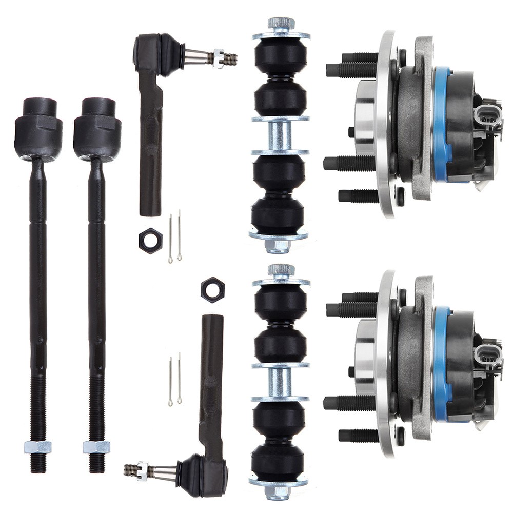 8Pcs Fits Pontiac Grand Am Chevy Malibu Alero Front Wheel Bearing Steering Kit 8Pcs Fits Pontiac Grand Am Chevy Malibu Alero Front Wheel Bearing Steering Kit