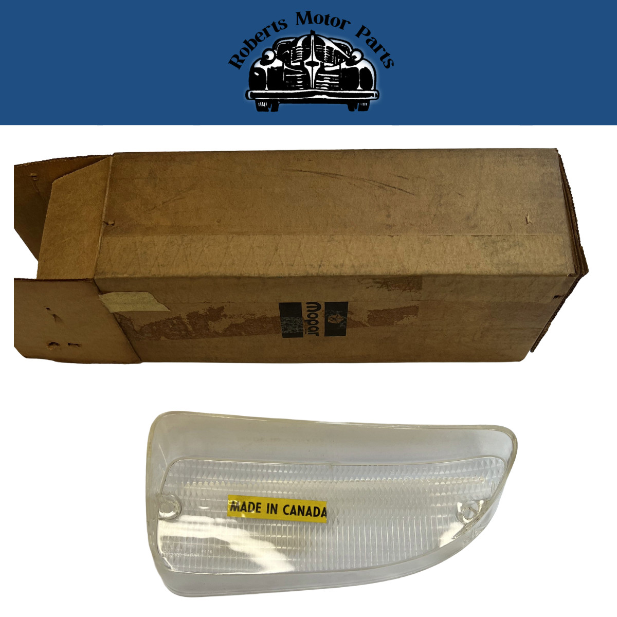 New Old Stock Left Parking & Turn Signal Clear Lamp Lens 1972 Plymouth #3587427