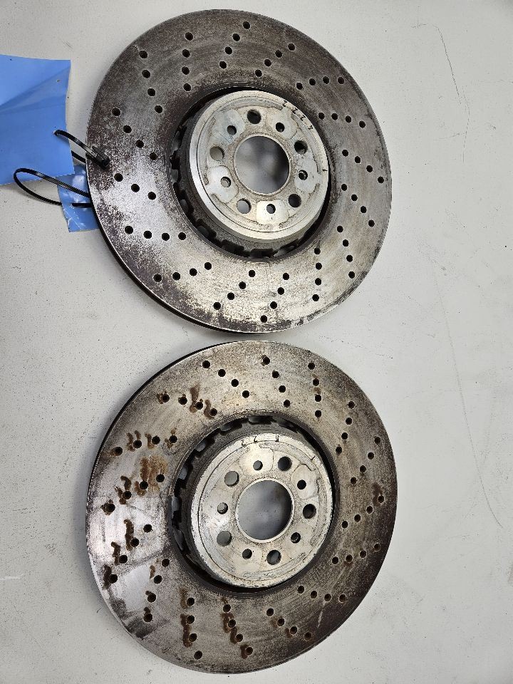 2018-2023 BMW F90 M5 Front Drilled Brake Rotor Set OEM 34117991101