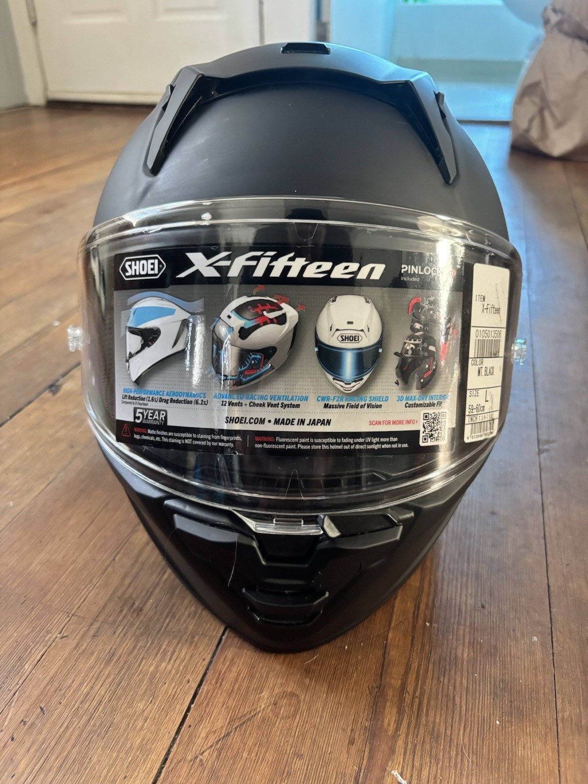 SHOEI X-Fifteen X15 SIZE LARGE Lg Helmet Bundle