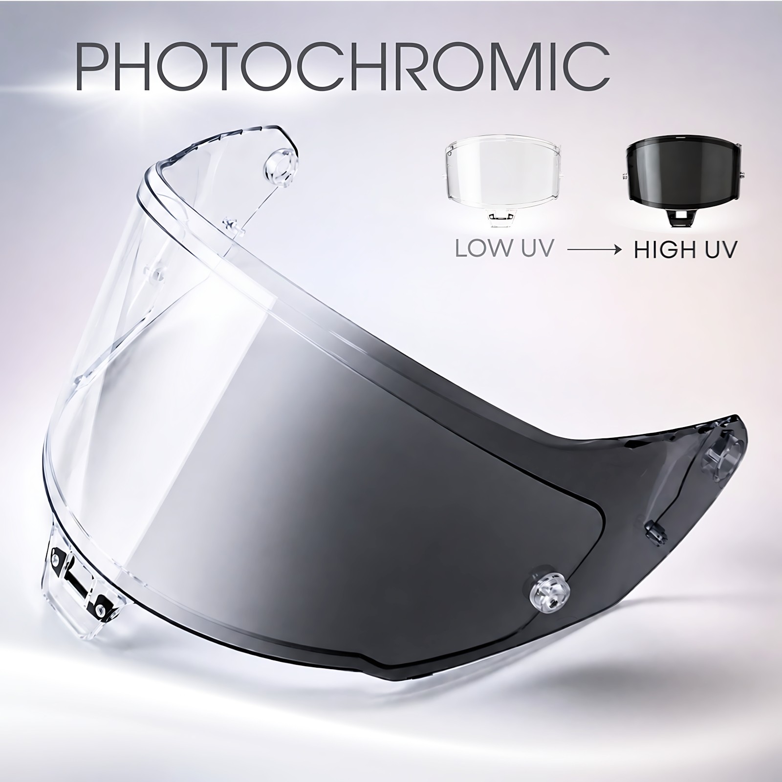 Photochromic Helmet Visor For Alpinestars Supertech R10 S-R10 AFHS-01 Shield