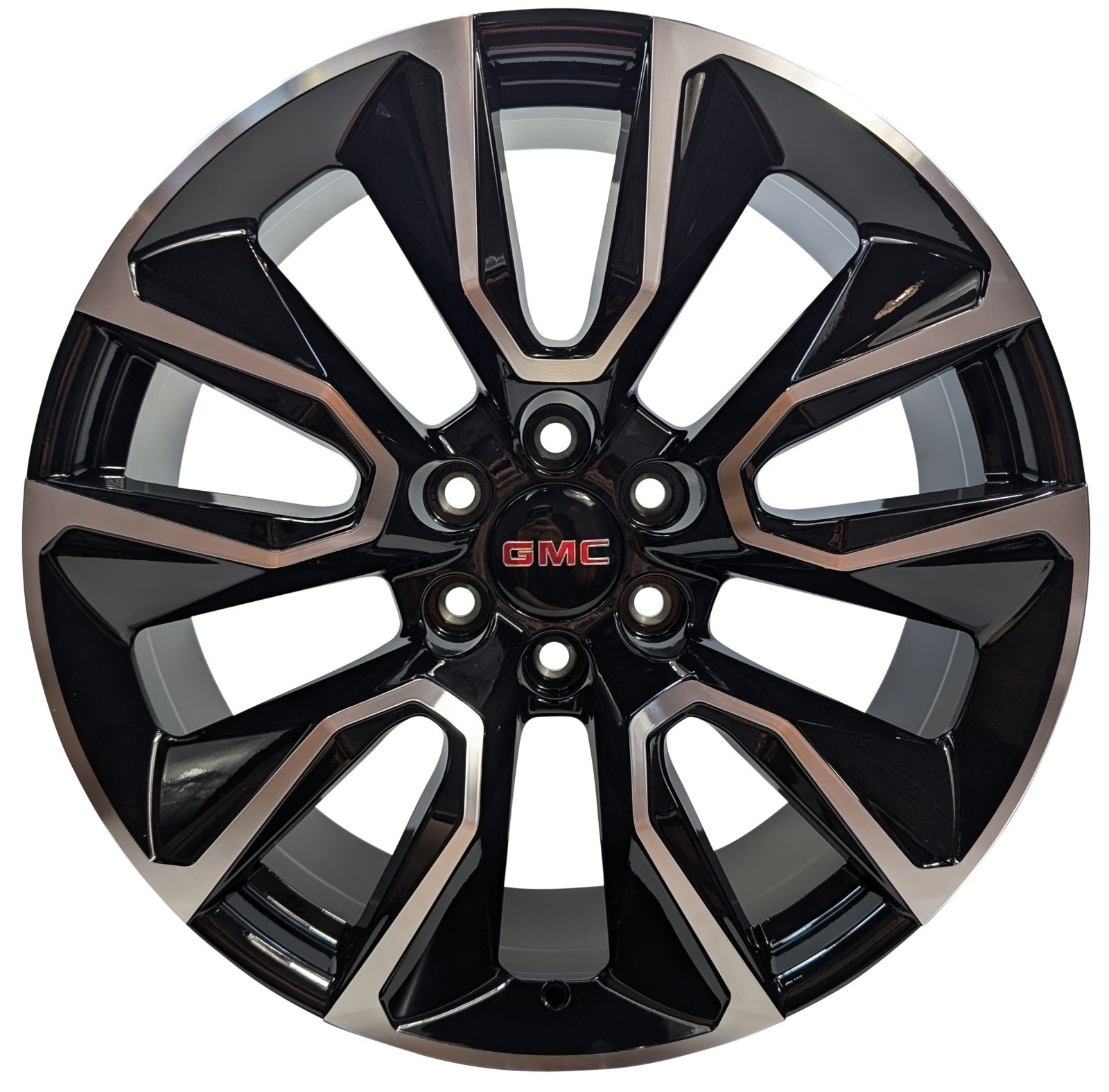 22 Black Machined Wheels fits GMC Sierra 1500 Yukon XL Denali AT4 4️⃣ PC