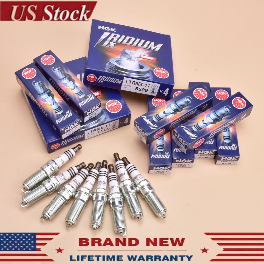 8PCS OEM NGK #6509 LTR6IX-11 Iridium IX Spark Plugs For Ford Cadillac Chevrolet 8PCS OEM NGK #6509 LTR6IX-11 Iridium IX Spark Plugs For Ford Cadillac Chevrolet
