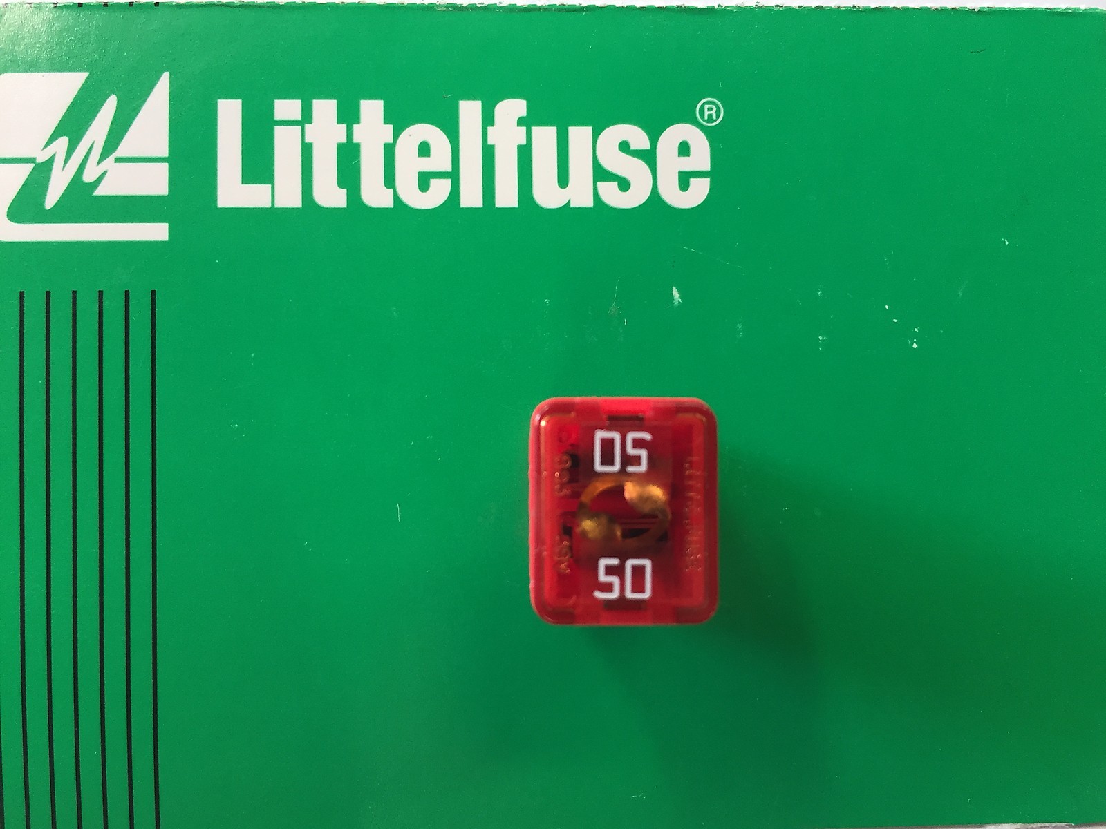 NEW LittelFuse Automotive J Case 50 Amp 58V Low Profile Fuse USA MADE JCASE