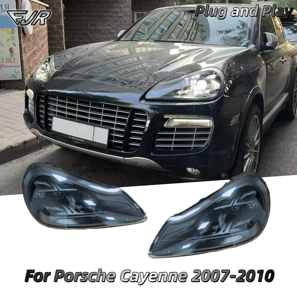 For Porsche Cayenne 957 2008-2010 Upgrade 2021 Matrix Style LED Headlights