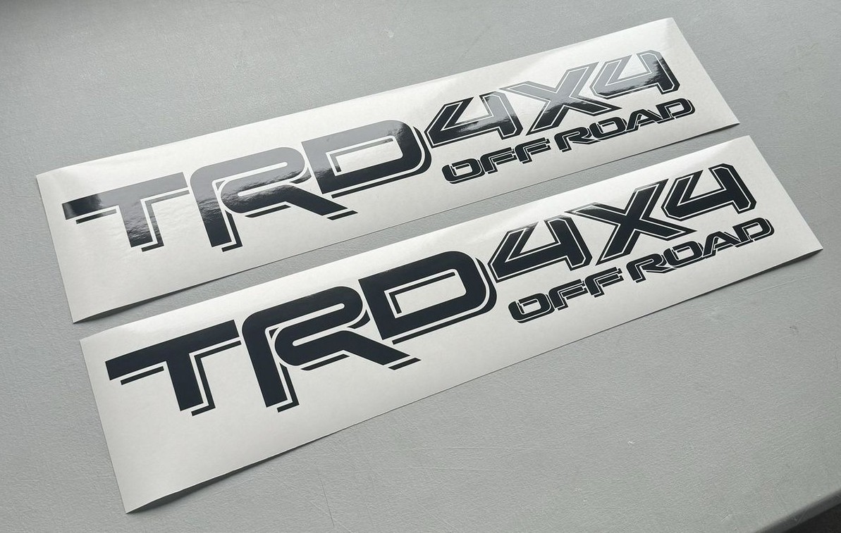 2X Toyota TRD 4x4 Off Road Tacoma Tundra Truck decal sticker 