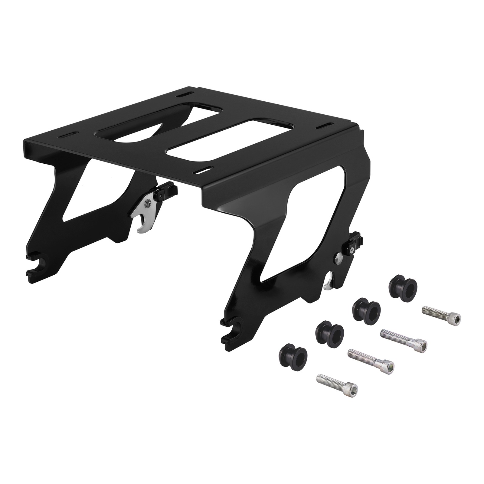 Black Solo Luggage Mount Rack Fit For Harley Low Rider FXLRS FXLRST 2022-2024