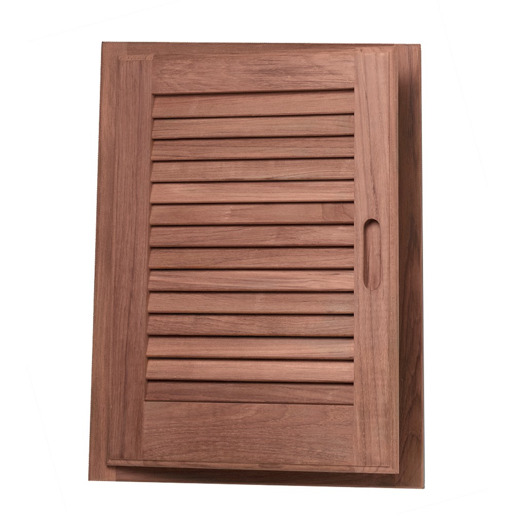 Whitecap Teak Louvered Door & Frame - Left Hand - 15\