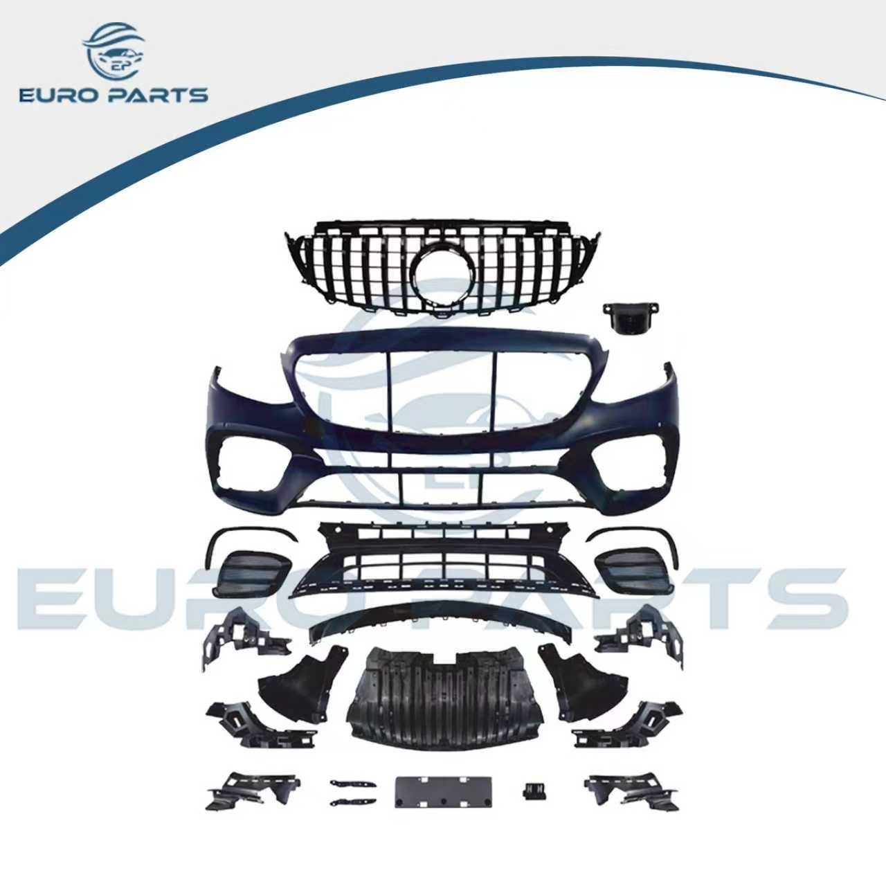 Front Bumper Set For 2016-2020 Benz E Class E300 E400 W213 Facelift E63s AMG