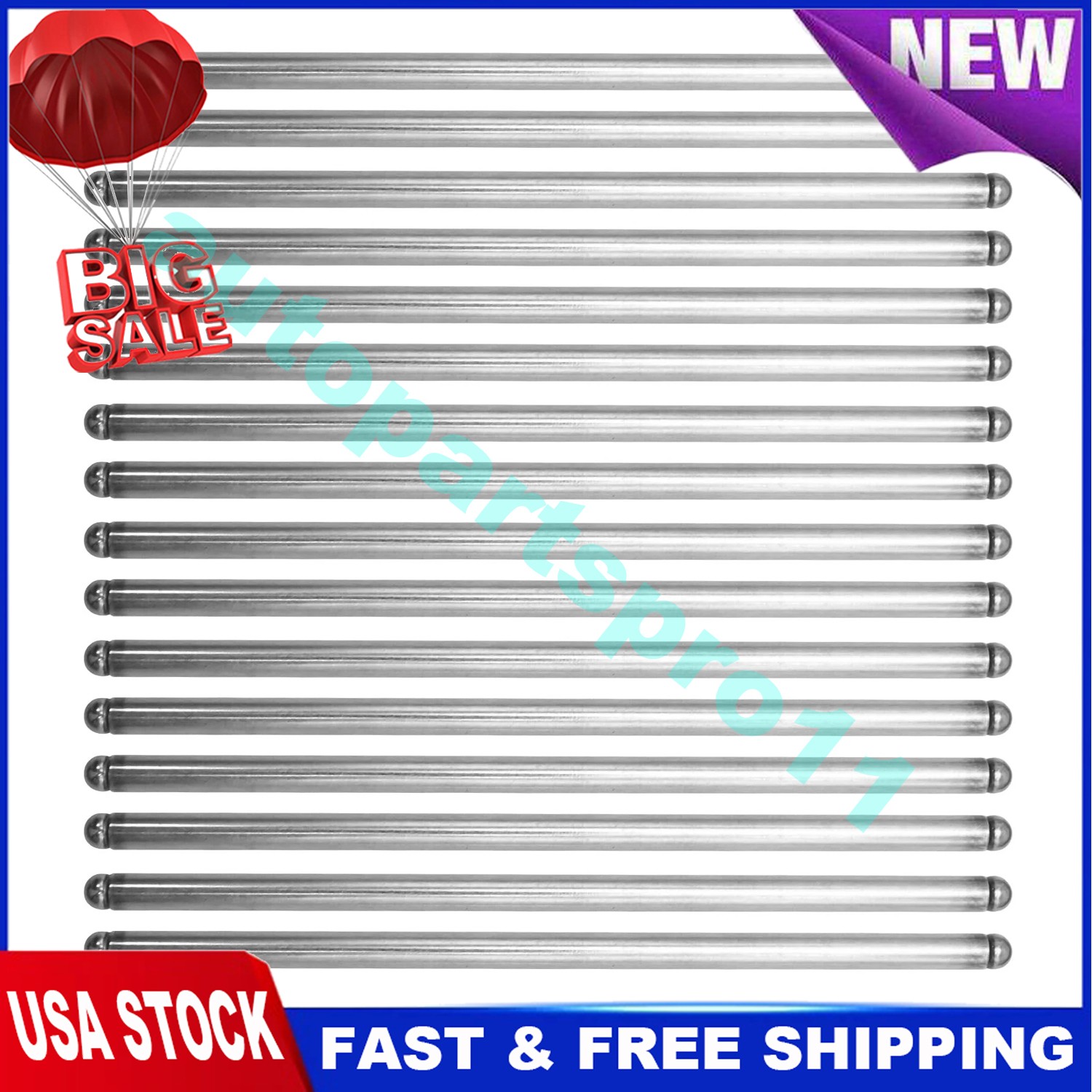 Hardened Steel Pushrods 5/16\