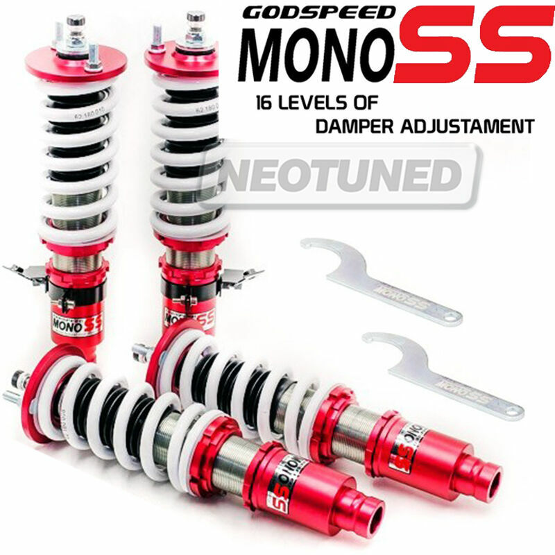 Godspeed MonoSS Damper Coilover Strut Shock Suspension Set For CRX 88-91 EF/ED 