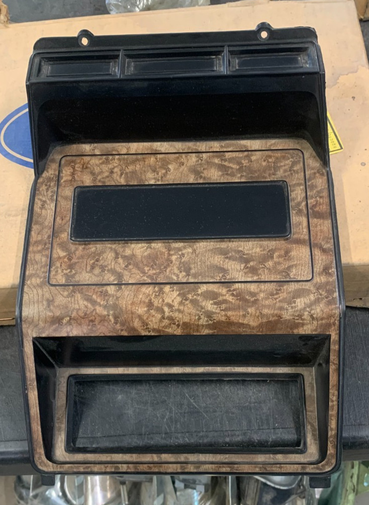 NOS 1980-1986 Ford Truck Bronco Center Dash Radio Delete/Heater XL Wood Bezel NOS 1980-1986 Ford Truck Bronco Center Dash Radio Delete/Heater XL Wood Bezel