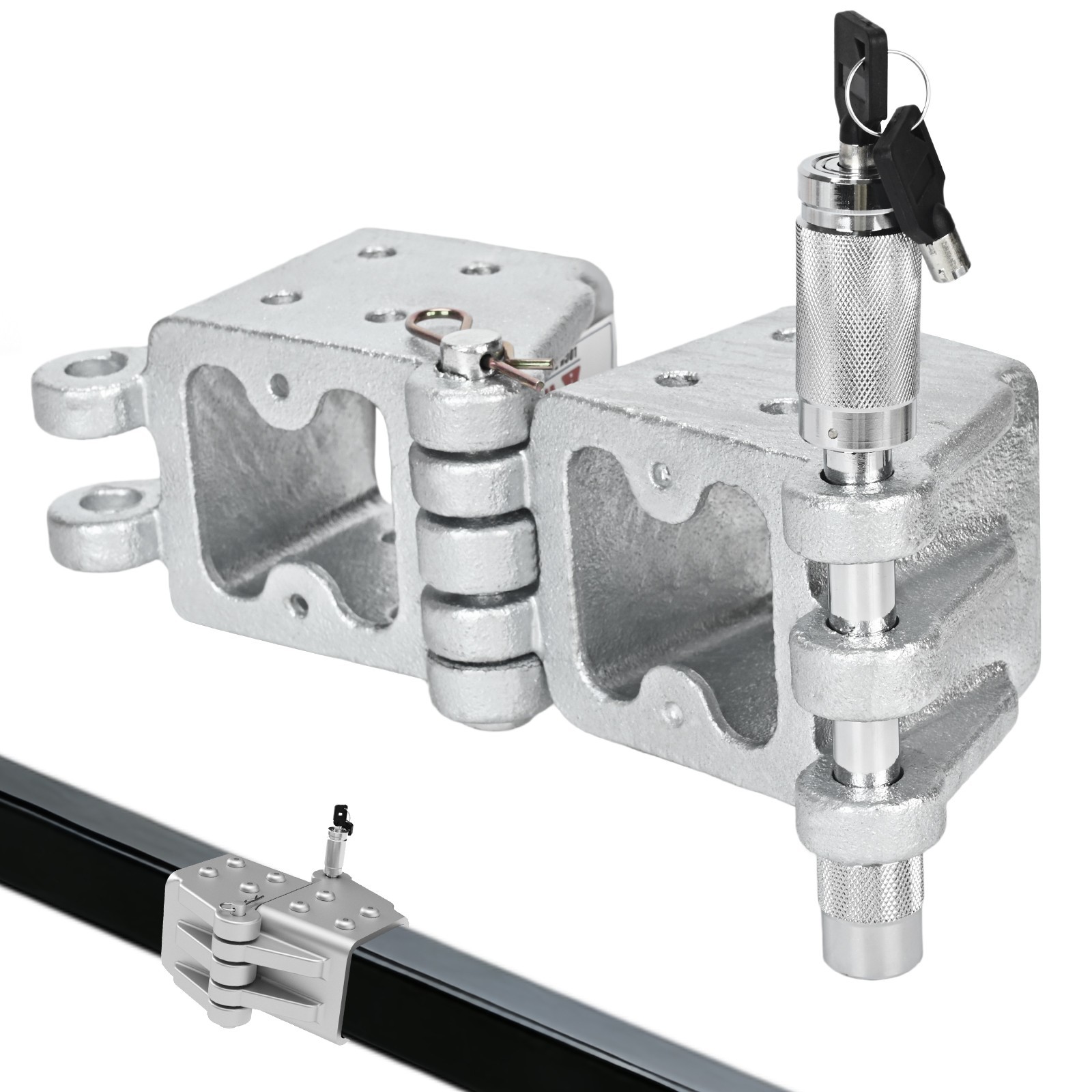 Folding Trailer Tongue Hinge Kit, 3 x 3 in Steel Tongues Folding Trailer Tongue Hinge Kit, 3 x 3 in Steel Tongues