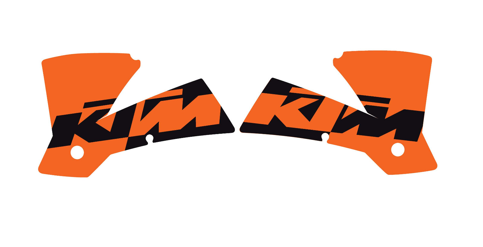 2001-2004 KTM SX Shroud Graphics 21mil Laminated Gloss Decal MX Sticker 2001-2004 KTM SX Shroud Graphics 21mil Laminated Gloss Decal MX Sticker