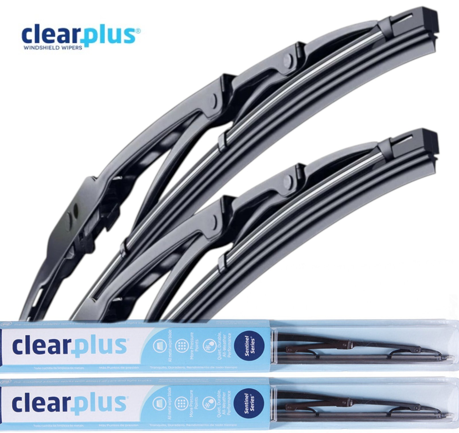 NEW ClearPlus Premium Wiper Blades All Weather ( Pack of 2 )