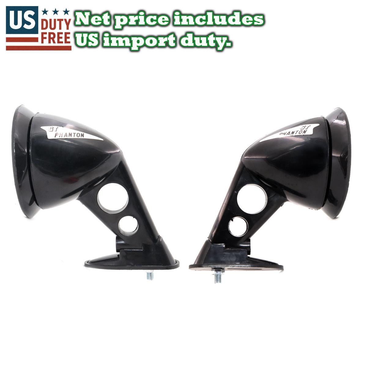New Black Fender Mirror Set Fit 72-78 Toyota Hilux 2D Pickup RN20 RN25 RN22 RN27 New Black Fender Mirror Set Fit 72-78 Toyota Hilux 2D Pickup RN20 RN25 RN22 RN27