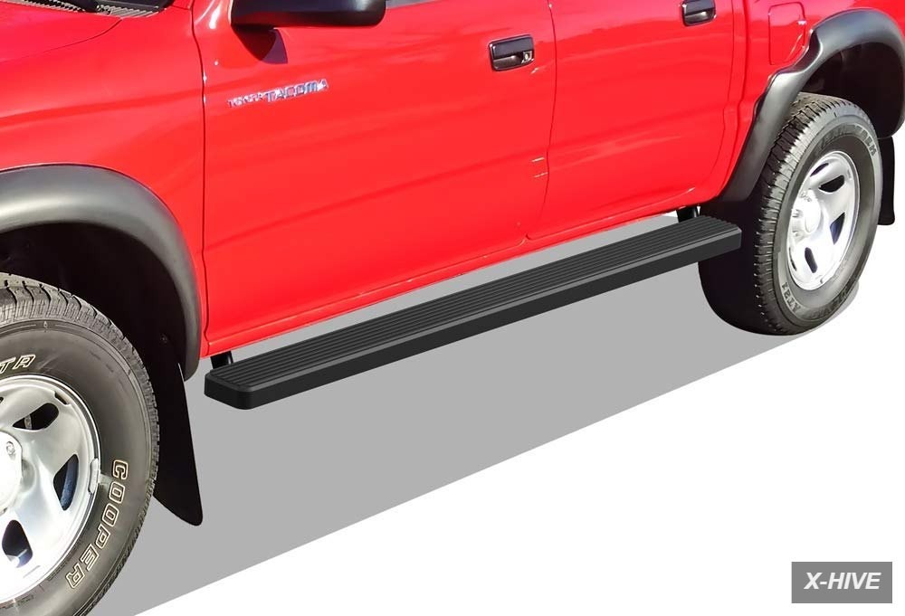 Running Boards 6061 Aircraft Aluminum 1 APS Stainless Steel Black Powder Coated