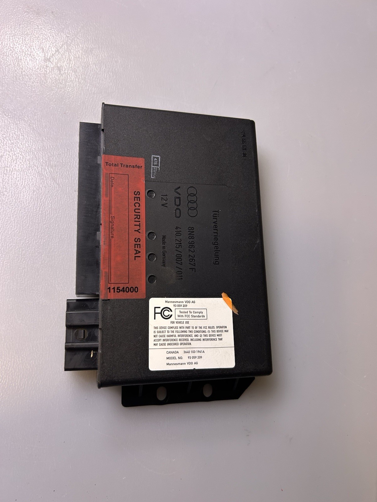 04-06 Audi MK1 TT Coupe CCM Comfort Control Unit Module 8N8962267F OEM (MK)