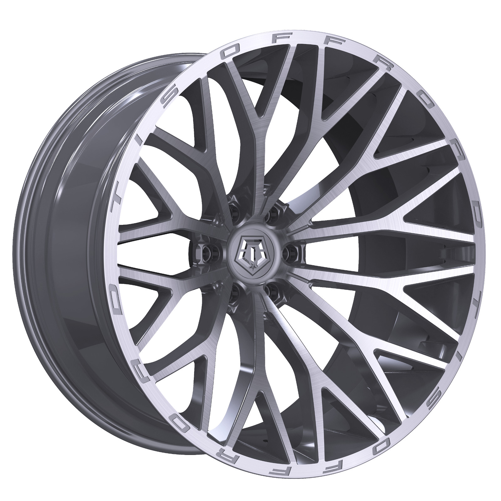1 TIS 20x9 6X135 +0 566BSM Brushed Silver & Milled Wheel Rim