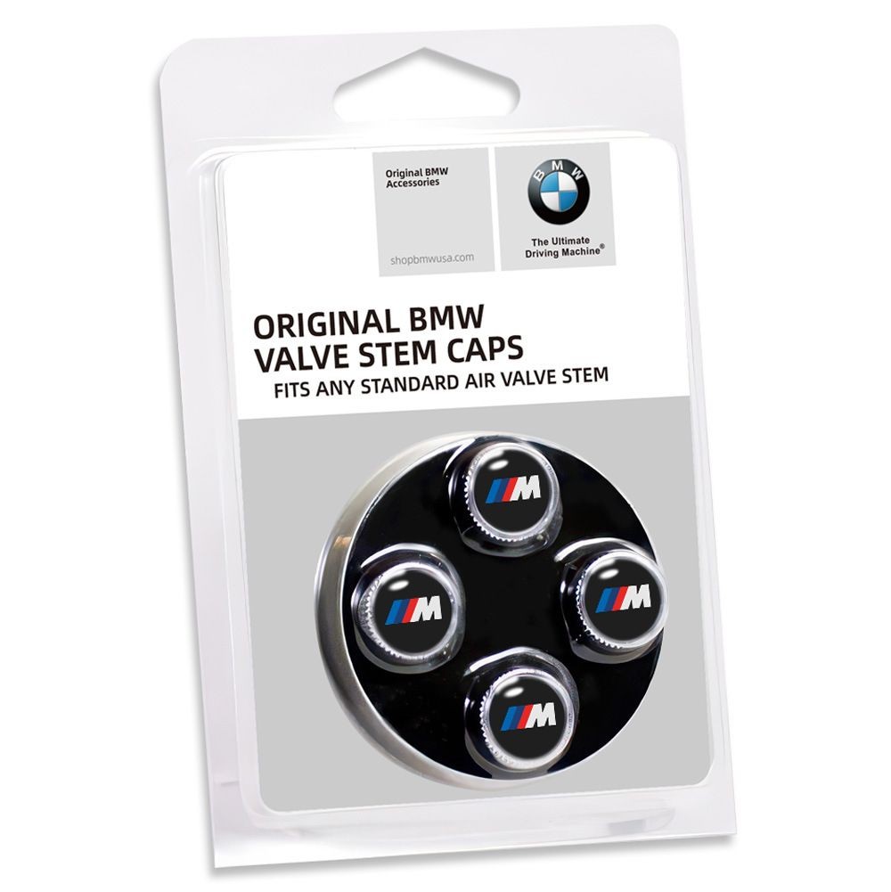 BMW M Tire Valve Stem CapsM Logo Metal Wheel Air Valve Caps Set of 4 BMW M Tire Valve Stem CapsM Logo Metal Wheel Air Valve Caps Set of 4