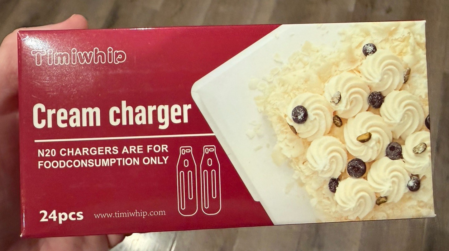 Box of 24 Whipped Cream Charger Refill Cartridges 8g N20 Food Use BRAND NEW