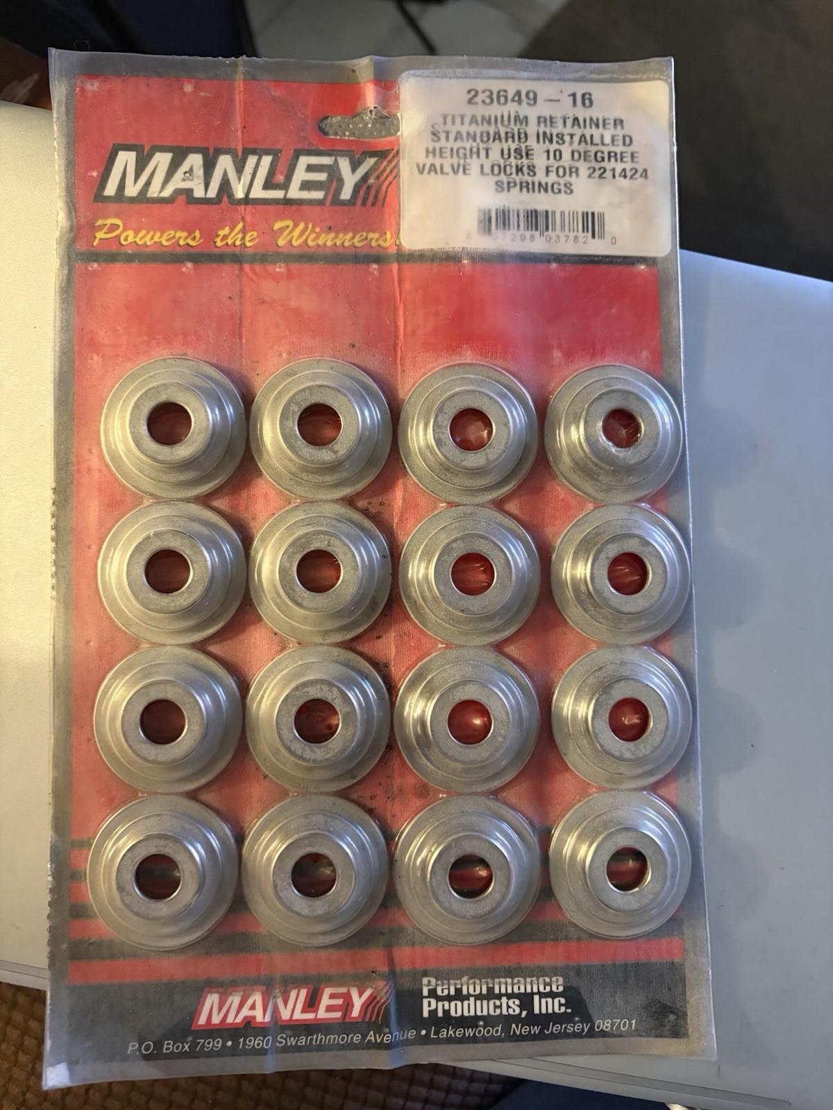 Manley 23649-16 Titanium Retainers