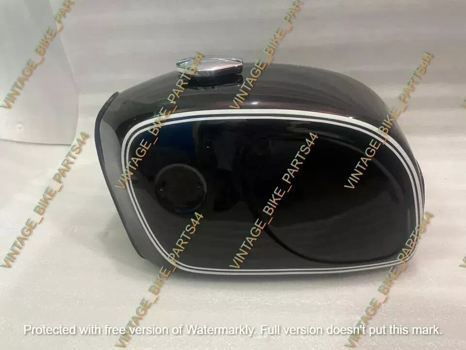 BMW R90/6L R60/6 R75/6 Steel Fuel Petrol Tank +Cap Black & White Line |Fit For
