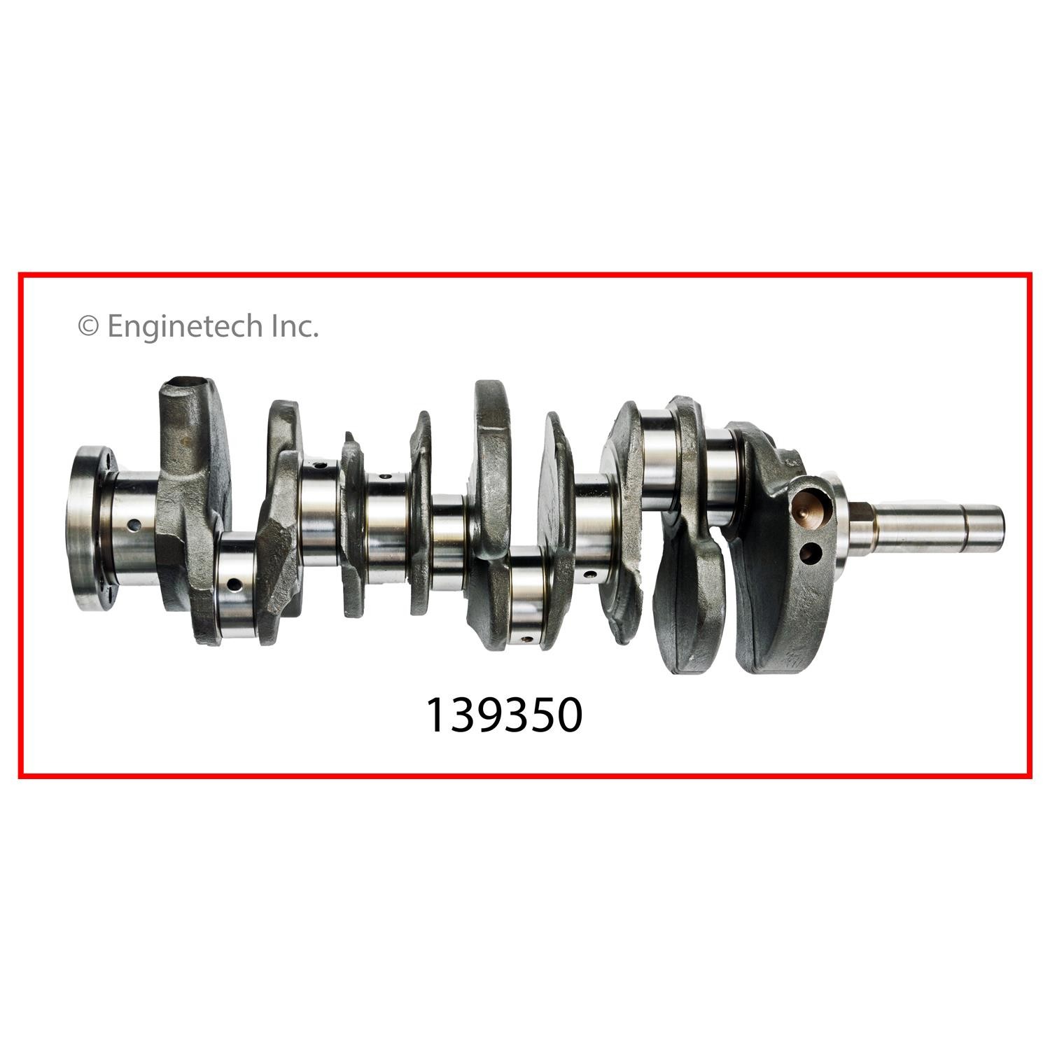 Enginetech Remanufactured Engine Crankshaft Kit with Main and Rod Bearings