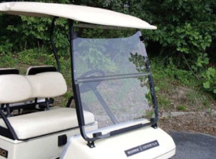 Yamaha G2, G9 Clear Fold Down Golf Cart Windshield |Made in USA |1985 - 1995