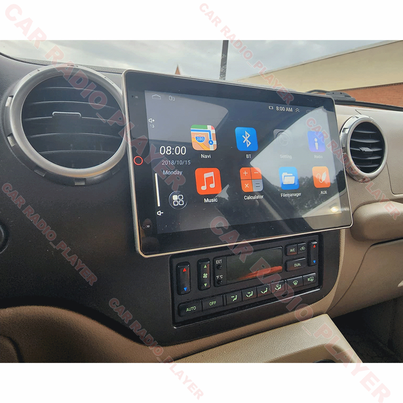 10in 2din Android 15 Car Stereo Radio GPS Carplay For 2003-2006 Ford Expedition
