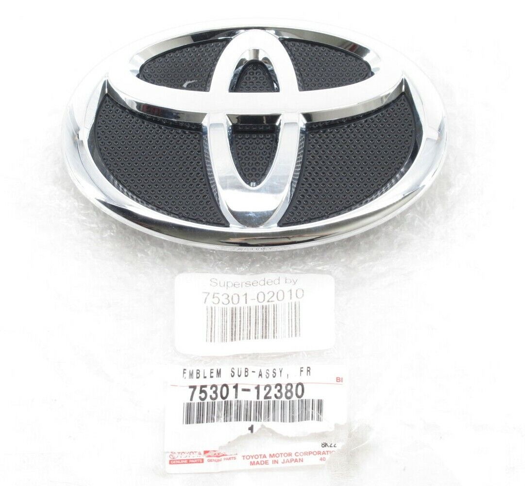 Genuine OEM Toyota 75301-02010 Front Grill Emblem Badge Chrome 2009-2013 Corolla
